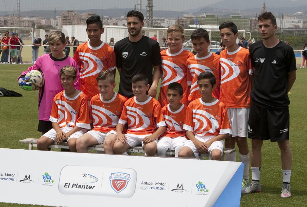 Inauguración de la escuela de fútbol de David Villa