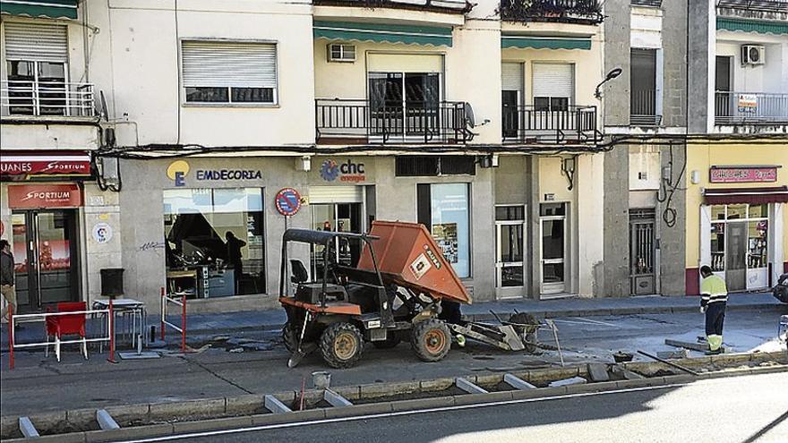 Los setos de la travesía de Coria se retiran por mayor seguridad