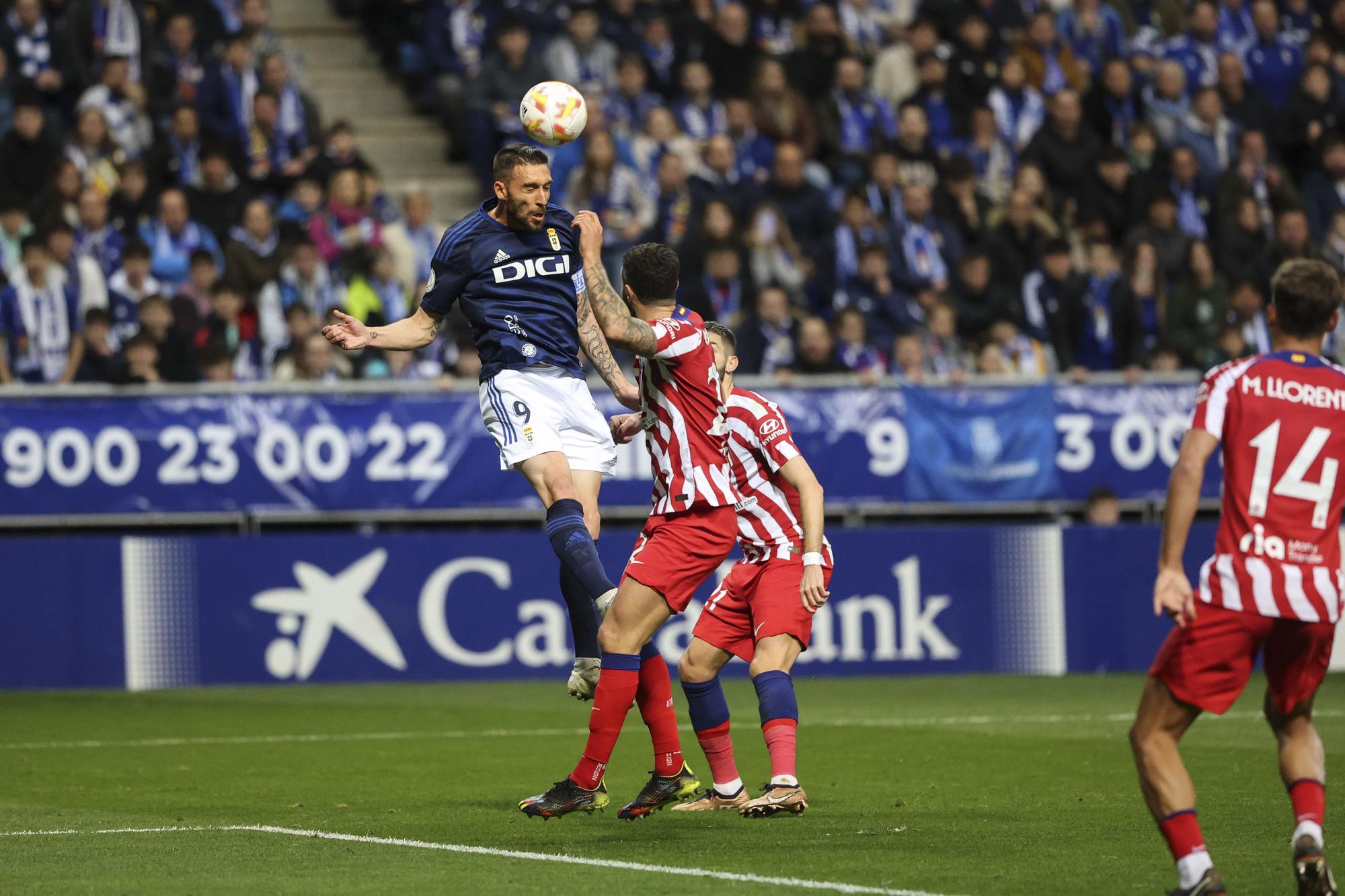 En imágenes: así fue el duelo copero entre el Real Oviedo y el Atlético de Madrid