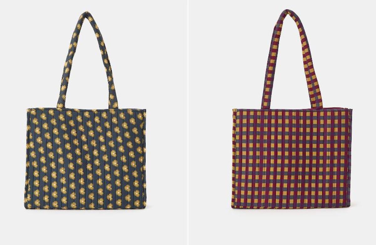 La última prenda viral de Carrefour son unos bolsos de tela con los estampados y colores del momento