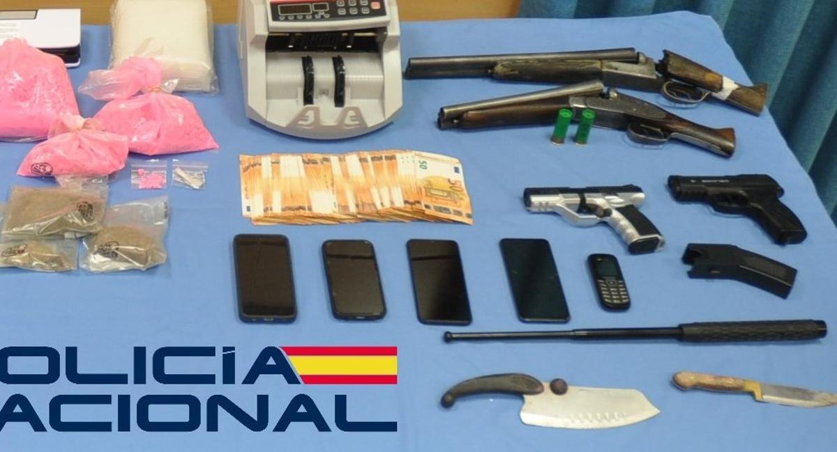 Material incautado.