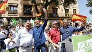 Abascal arropa a Buxadé en València en la carrera a las europeas