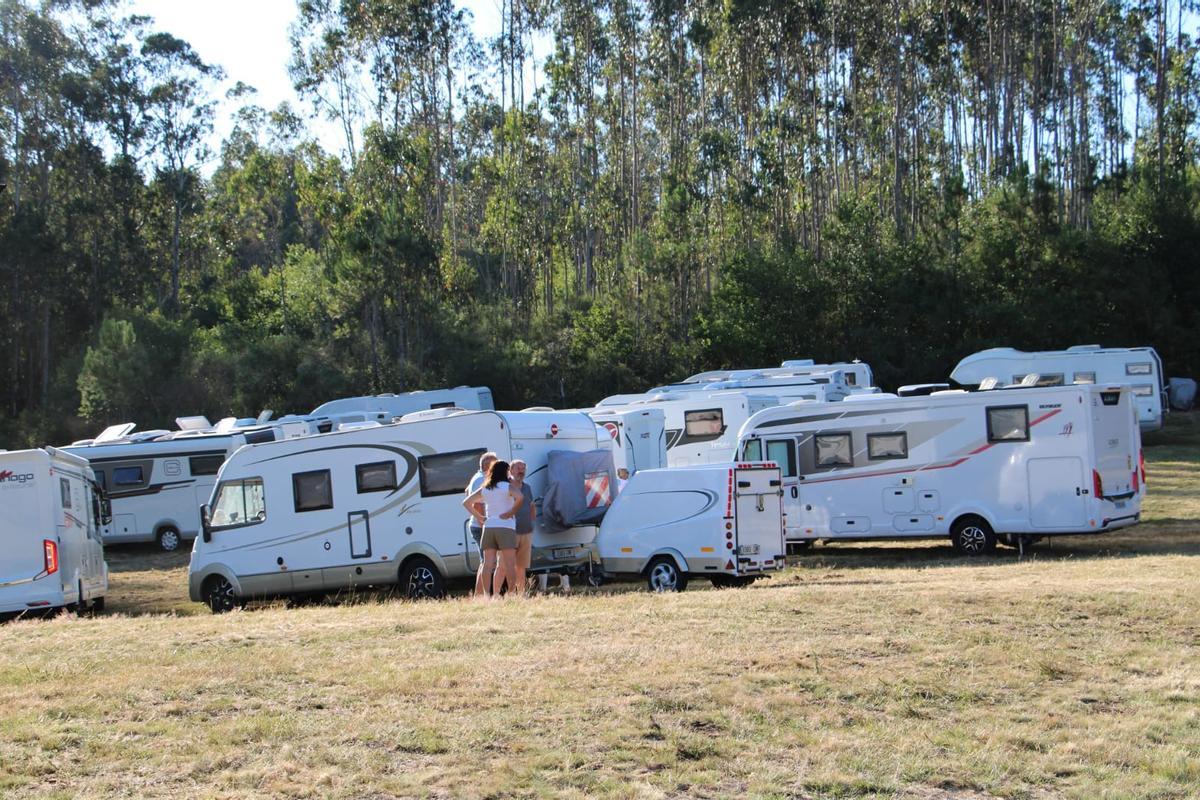 Parada en uno de los campings