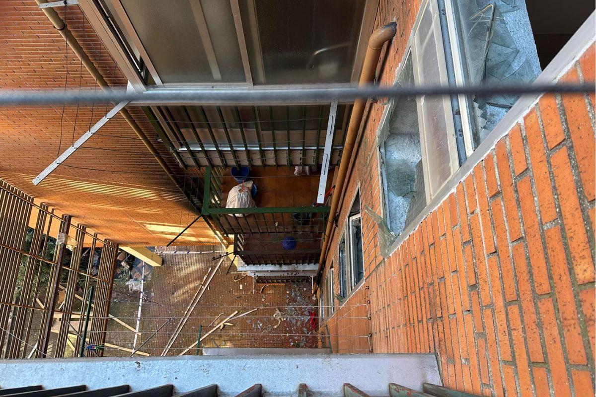 Vistas desde el tercer piso del patio interior