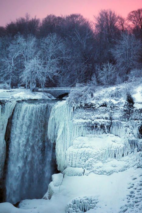 Les cascades del Niàgara, congelades