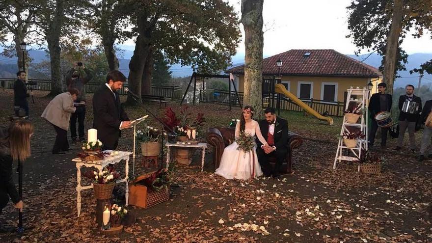 El parque de Torazu, escenario perfecto para una boda de otoño