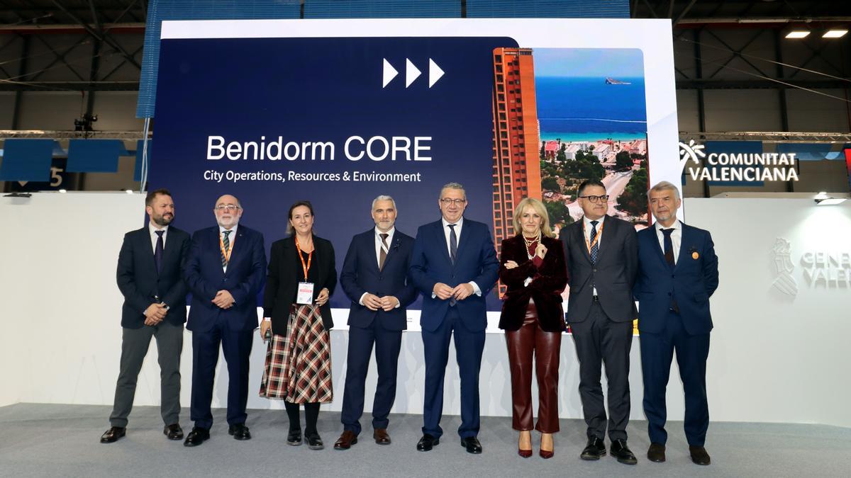 Un momento del acto de presentación de Benidorm CORE en Fitur
