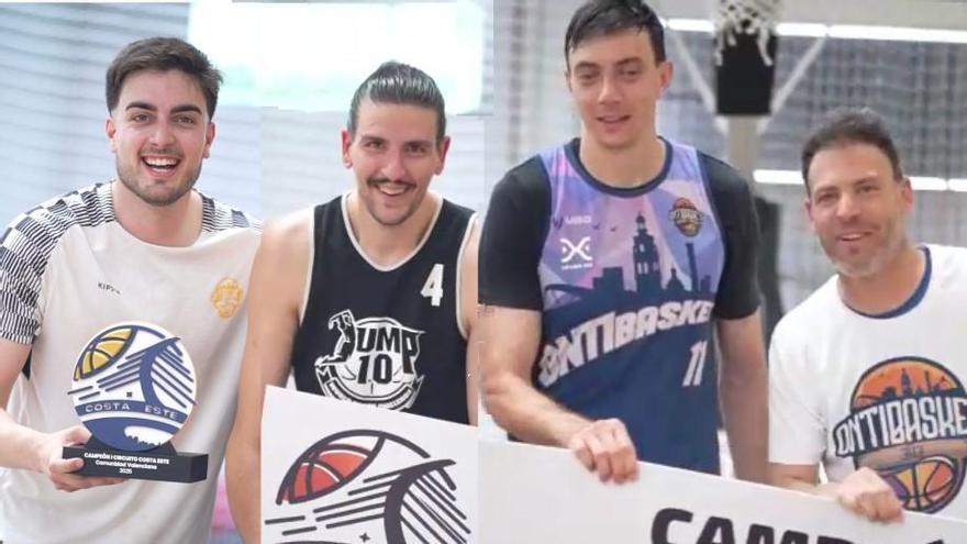 Los chicos del Ontibasket que se han proclamado campeones de la liga valenciana de baloncesto 3x3.