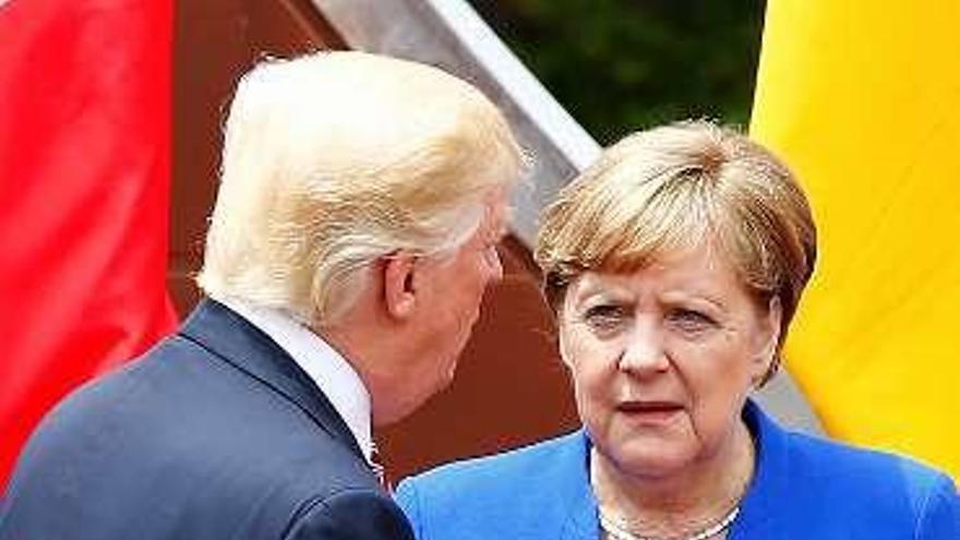 Trump y Merkel. // Reuters