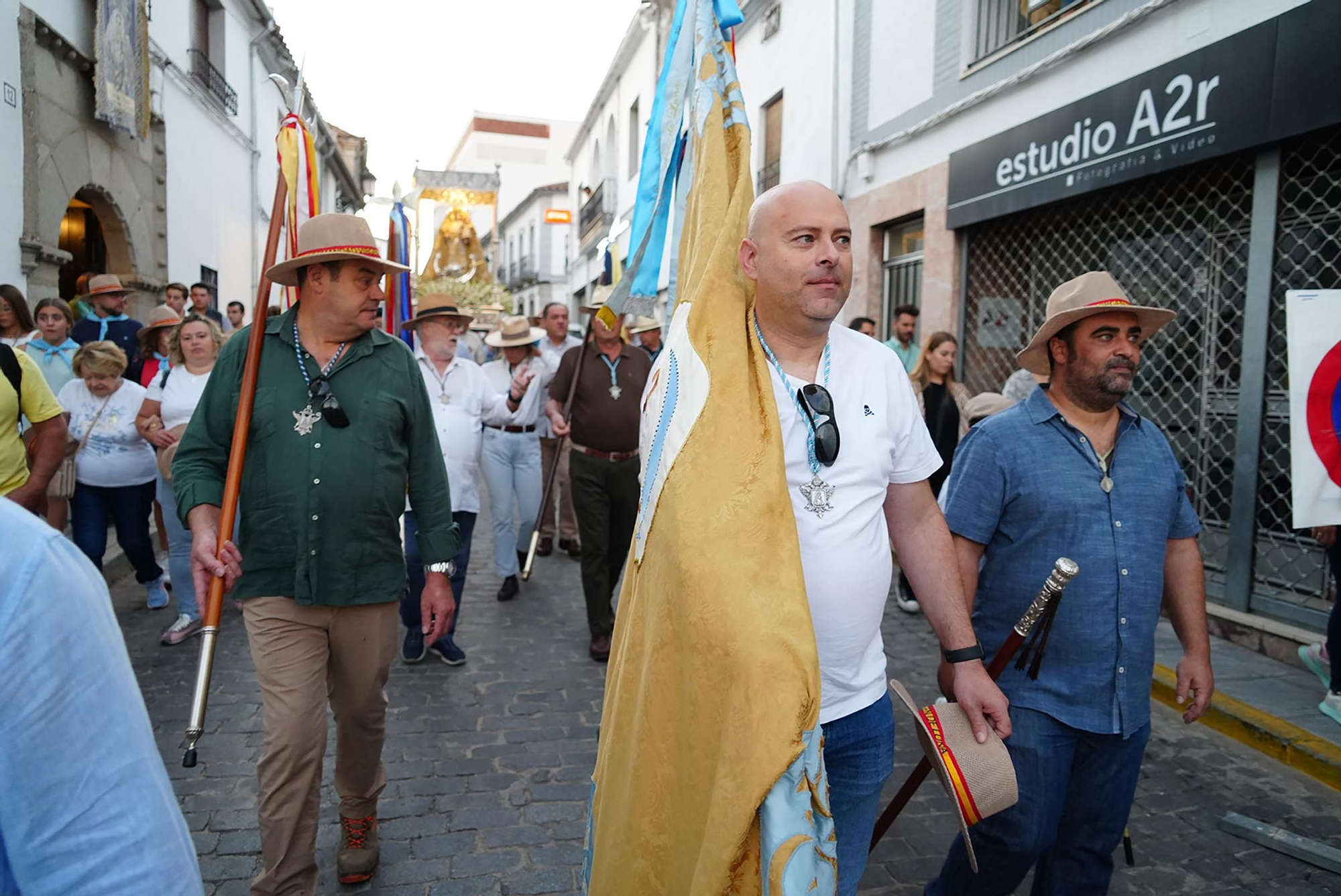 La Virgen de Luna abandona Villanueva de Córdoba para regresar a su santuario