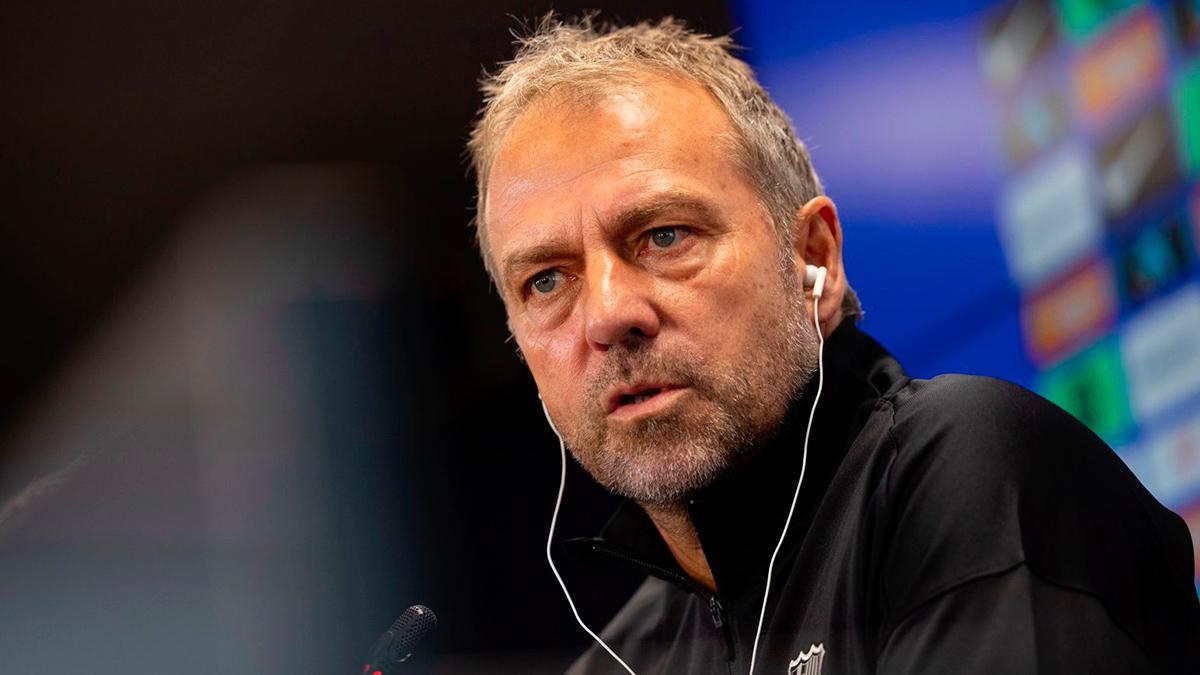 Flick, en rueda de prensa