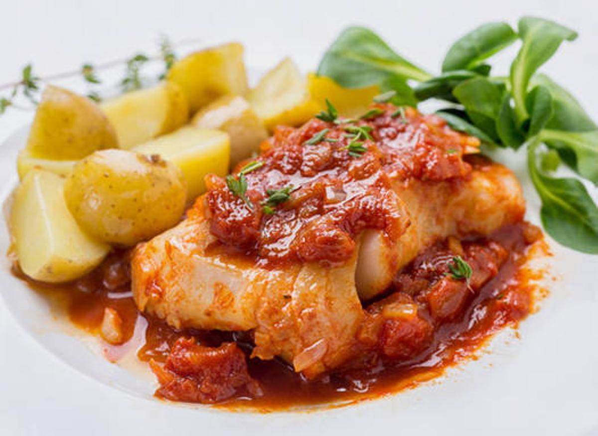 Bacalao con tomate