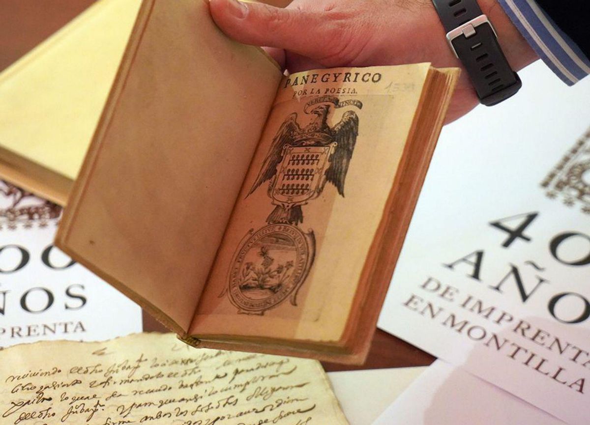 Primera edición del ‘Panegírico por la poesía’, impreso en 1627. | JOSÉ ANTONIO AGUILAR