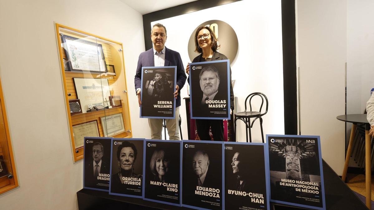 Nacho del Río y Teresa Sanjurjo durante la presentación.
