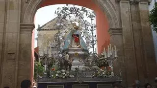 La Morenita cordobesa llega a la Catedral en procesión desde San Francisco