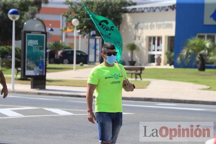 Protesta de policías en La Manga