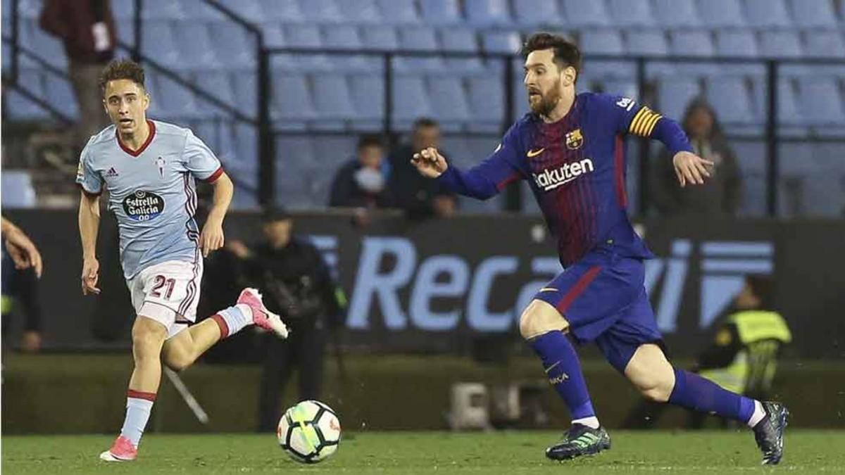 Messi jugó la última media hora en Balaídos