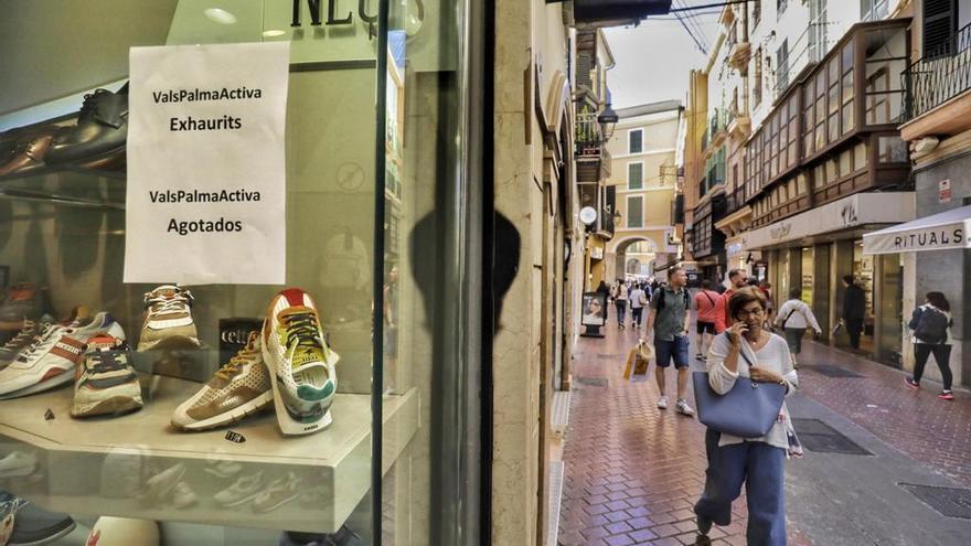 Los bonos comerciales en Palma empiezan a agotarse