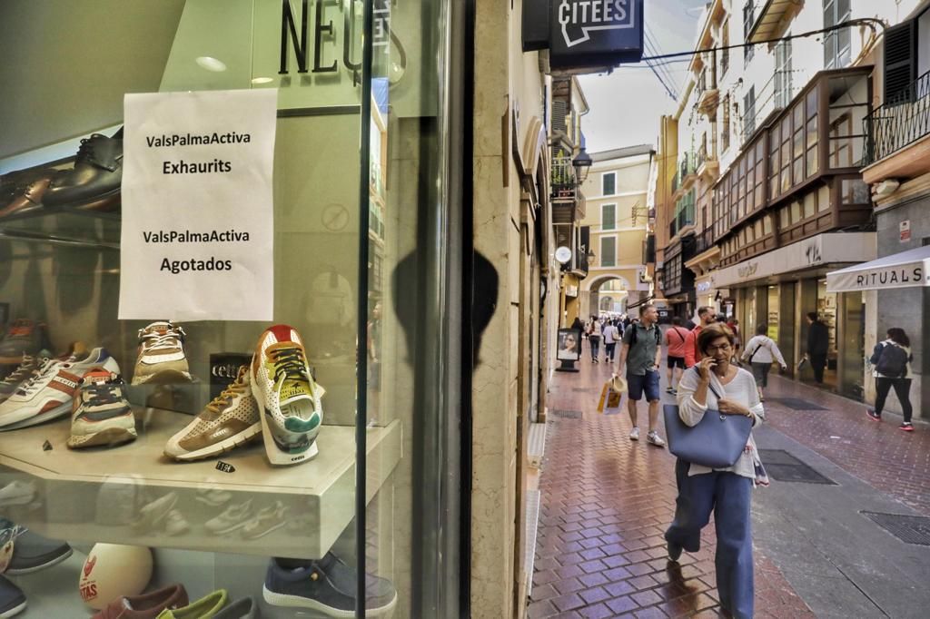 Los bonos comerciales en Palma empiezan a agotarse