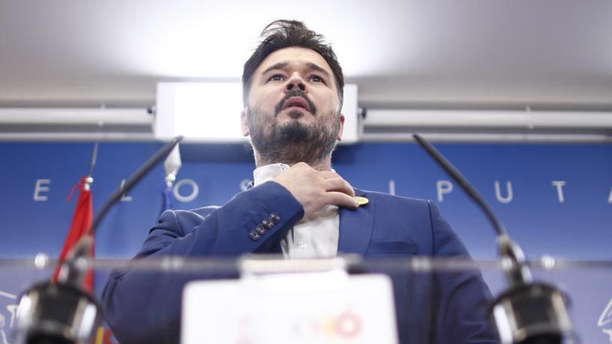 Gabriel Rufián, en el Congreso.