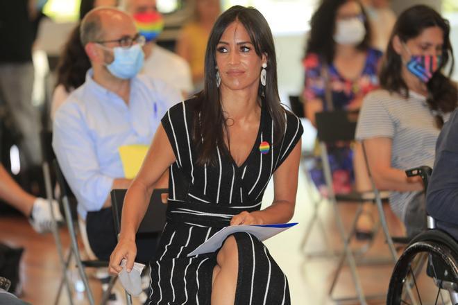 Begoña Villacís, en un acto del Orgullo