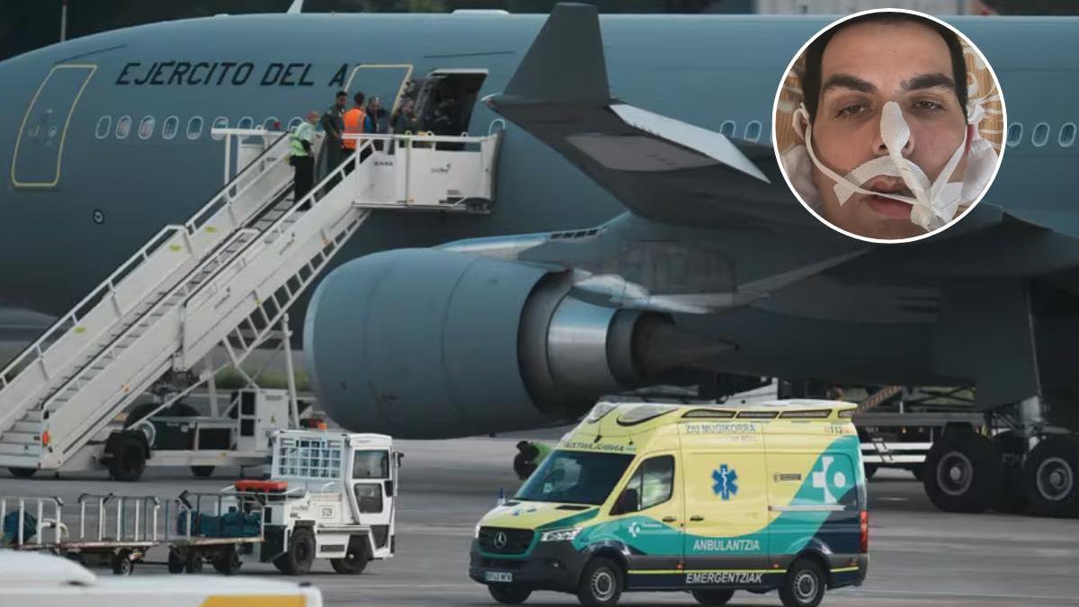 Imágenes de archivo del español repatriado desde Tailandia.