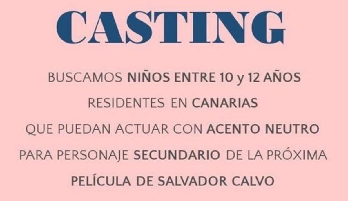Polémica: Se buscan niños de entre 10 y 12 años "con acento neutro"