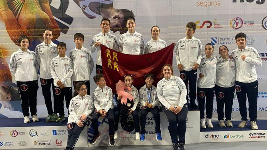Gimnastas murcianos en el Nacional. | L.O.