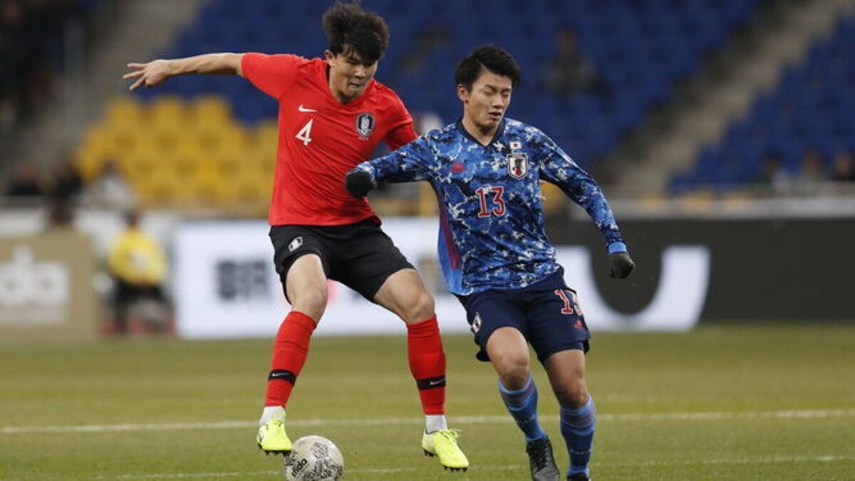 Kim Min-jae en un encuentro entre Corea del Sur y Japón.