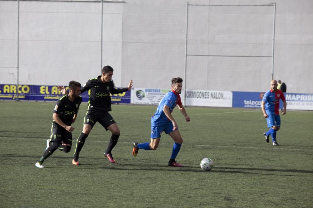 UP Langreo - Sporting B, en imágenes