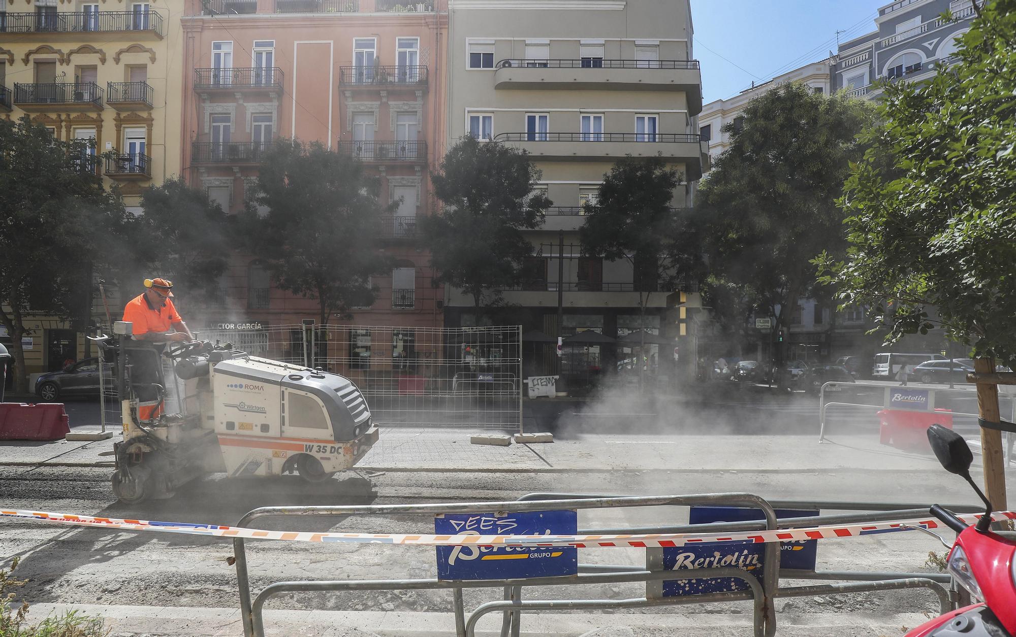 Así van las obras del carril bici de la Avenida del Cid