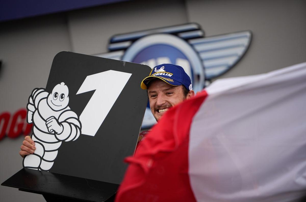 Jack Miller celebra su victoria en Le Mans