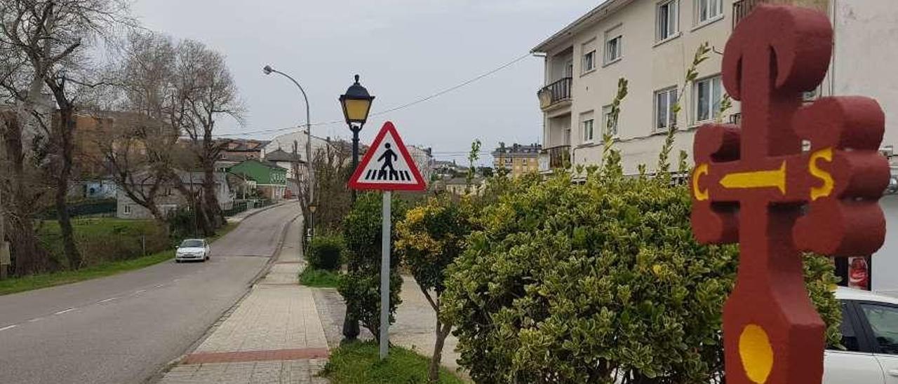 El Camino de Santiago a su paso por La Caridad.