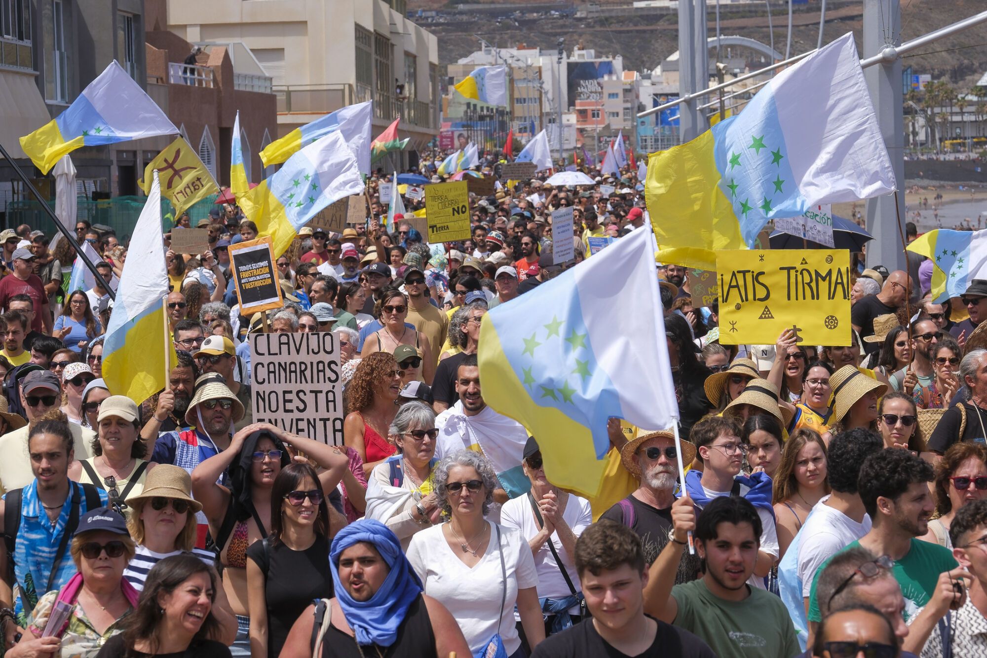 Manifestación Canarias tiene un límite 18M en Las Palmas de Gran Canaria