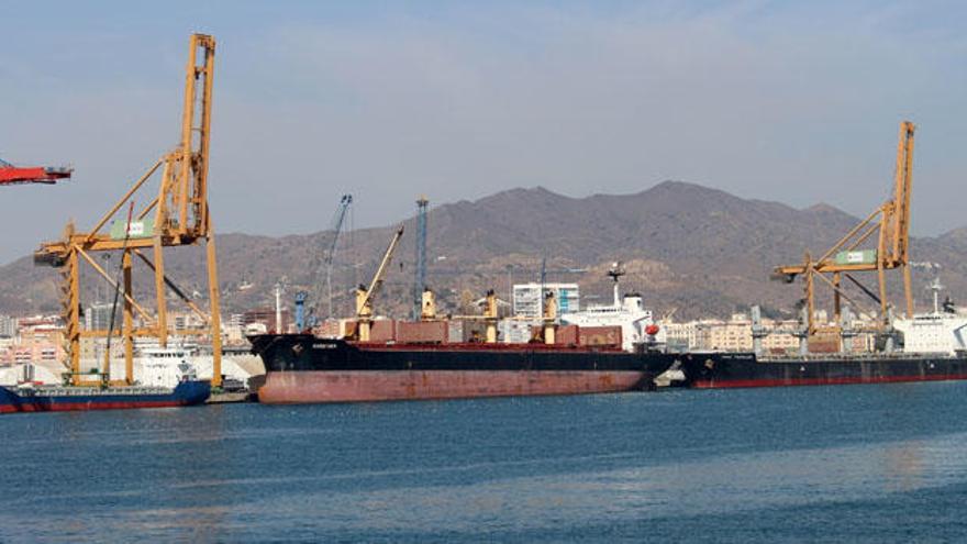 El ´Meerdijk´, ´Karsiyaka´ y ´Nord Traveller´, en el muelle 9 del puerto.