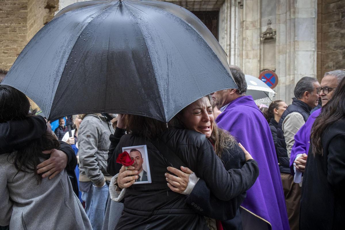 El funeral de Miguel Ángel Gómez, en Cádiz