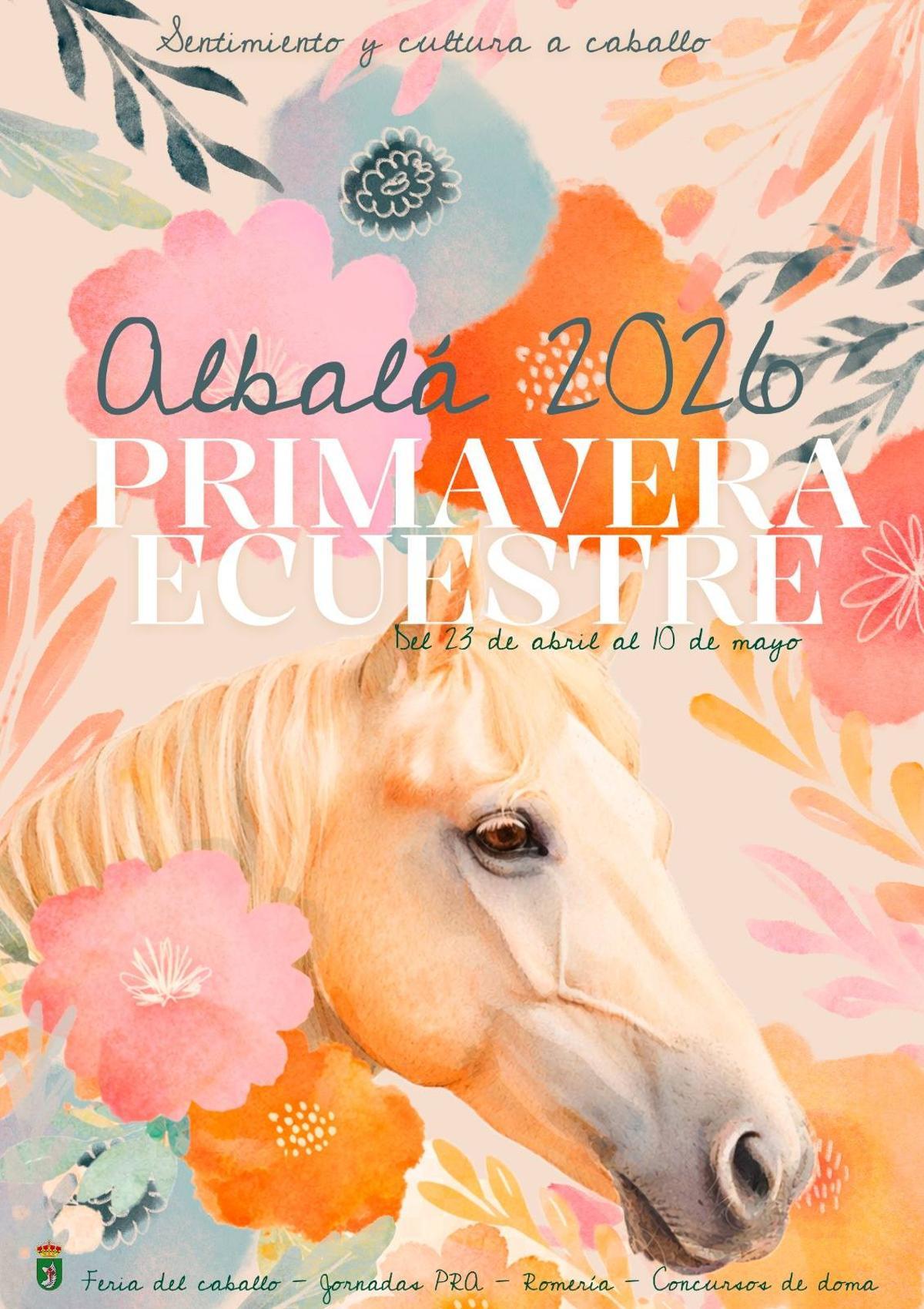 Cartel de la III Primavera Ecuestre de Albalá.