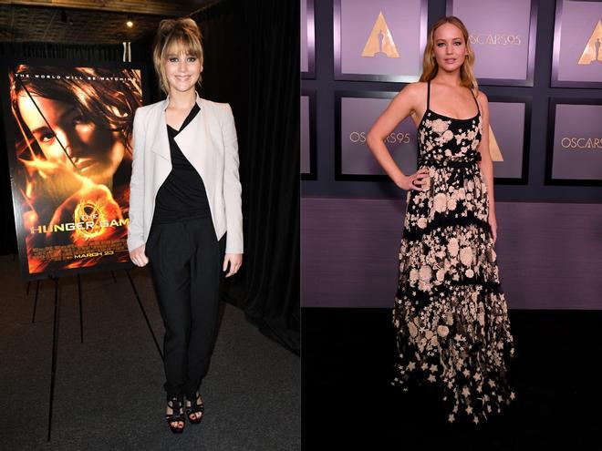 Jennifer Lawrence, antes y después