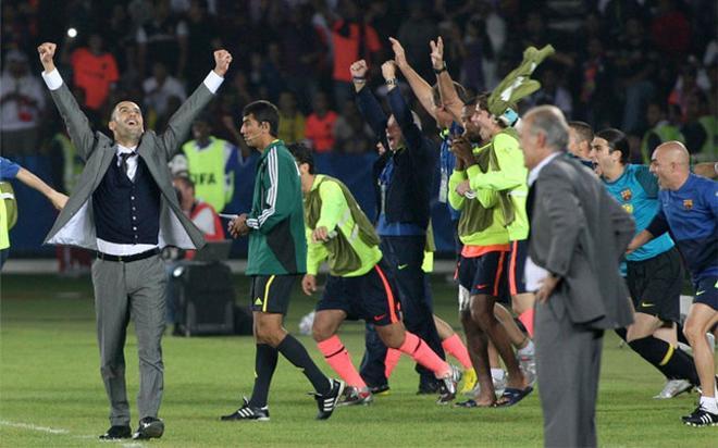 El FC Barcelona ganó el Mundial de Clubes 2009 ante el Estudiantes