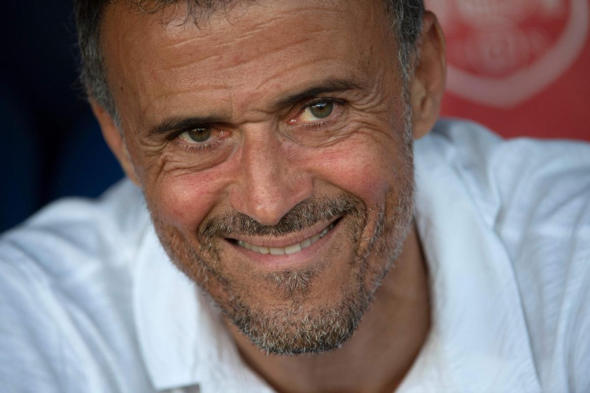 Luis Enrique en el partido frente a la República Checa Luis Enrique en el partido frente a la República Checa