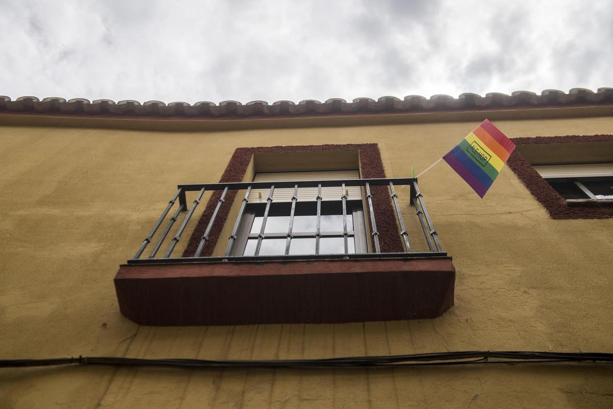 Bandera LGTBI en San Blas