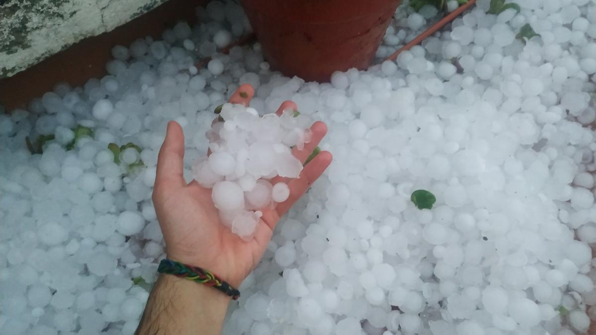 Graniza en Picassent