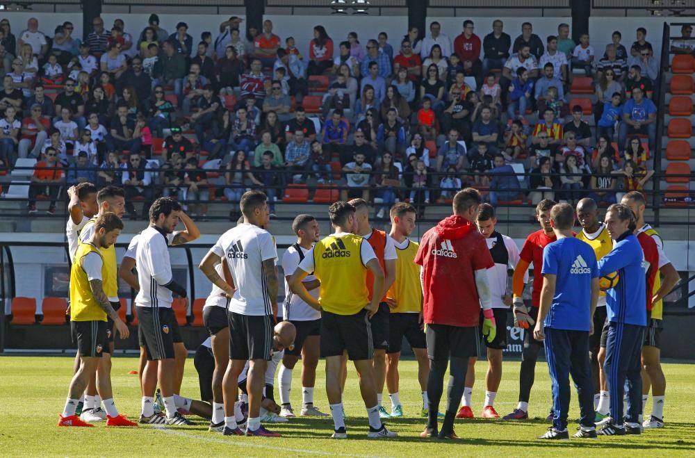 Espectacular entrenamiento del Valencia CF