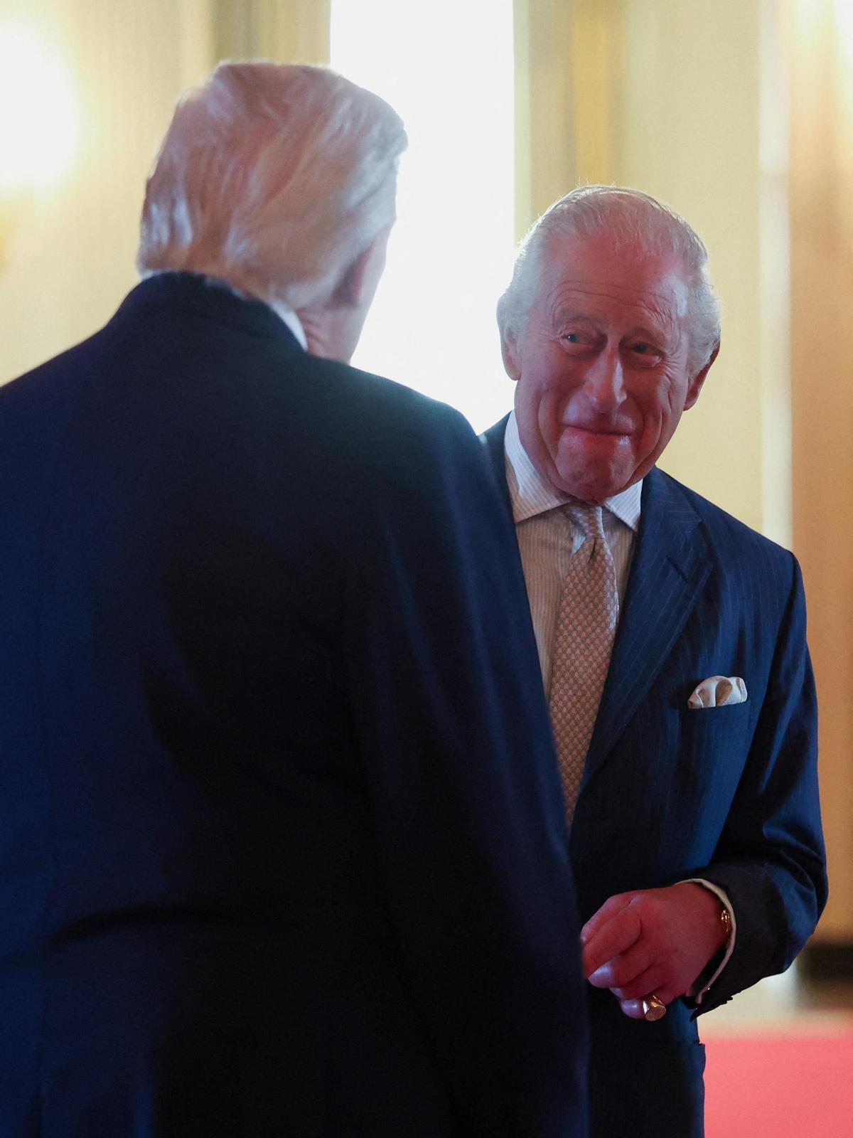 Trump recibe al rey Carlos III de Inglaterra en la Casa Blanca