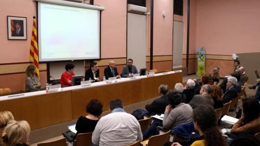 Un moment de la presentació del Servei de Genètica Clínica del Càncer, ahir a Barcelona.