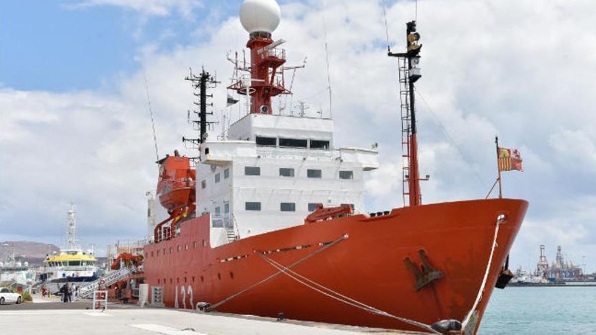 Detectan 30 positivos en el buque oceanográfico Hespérides, atracado en Las Palmas