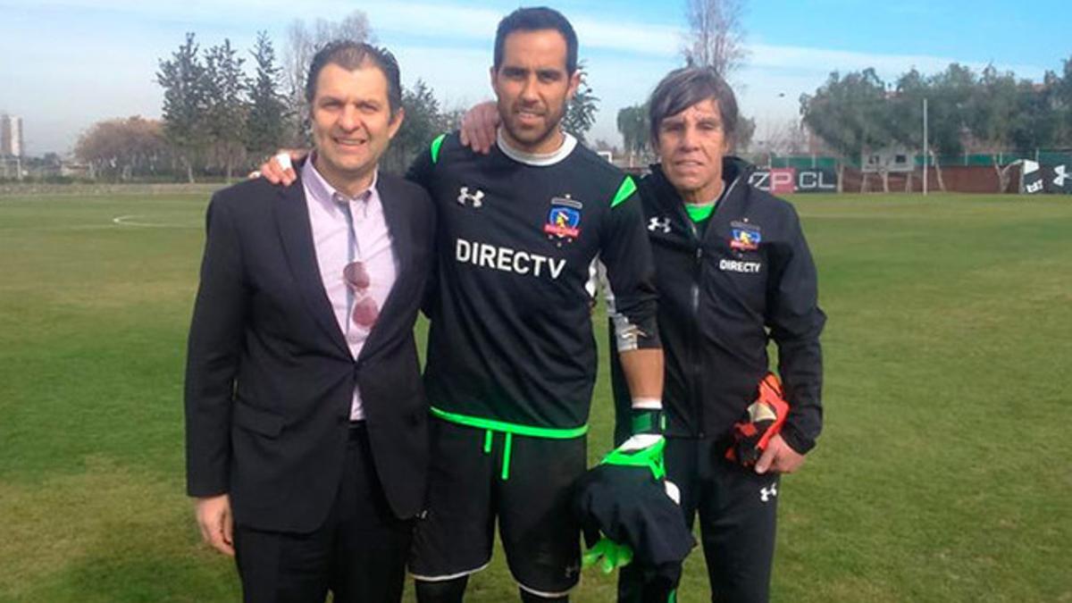 Bravo, en las instalaciones del Colo Colo