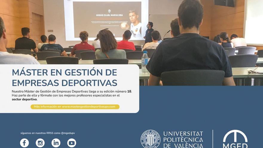 Máster en Gestión Deportiva UPV, un programa que alcanza la madurez con 18 años formando a los mejores profesionales del deporte