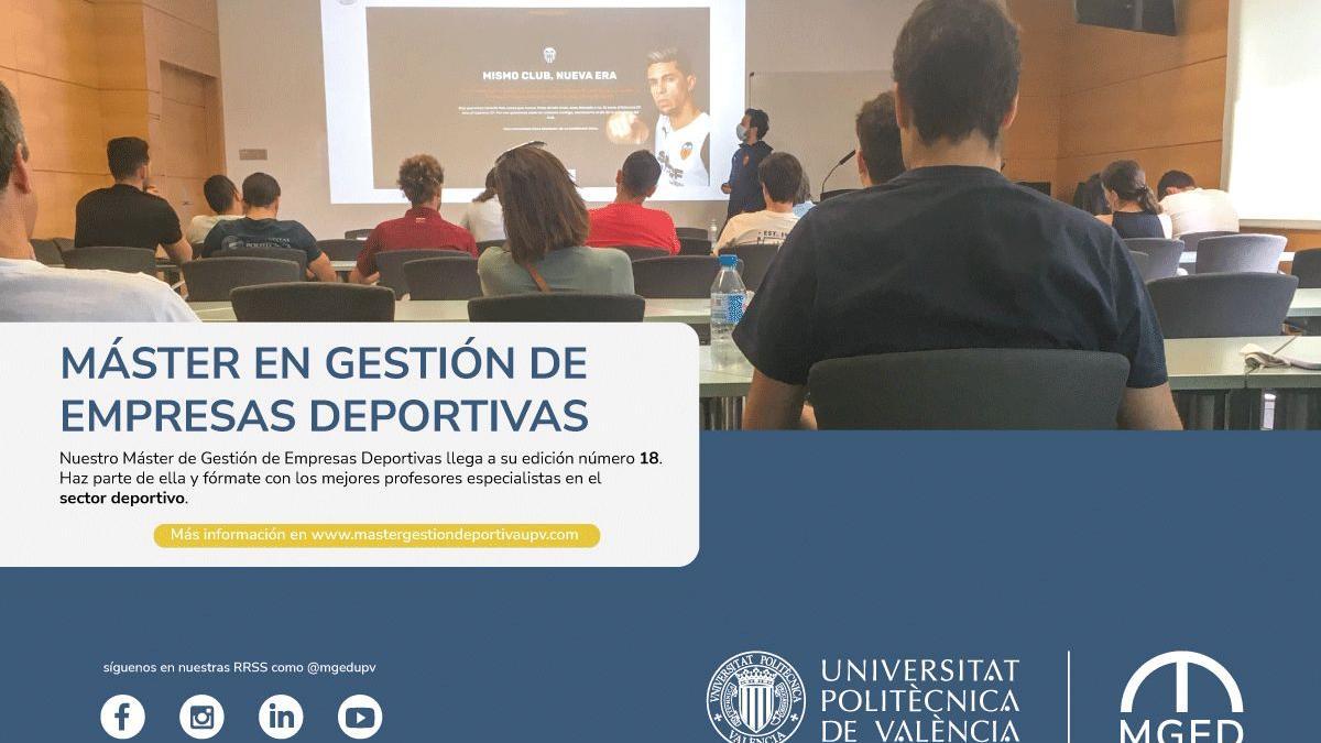 Nuestro Máster en Gestión de Empresas Deportivas llega a su edición número 18