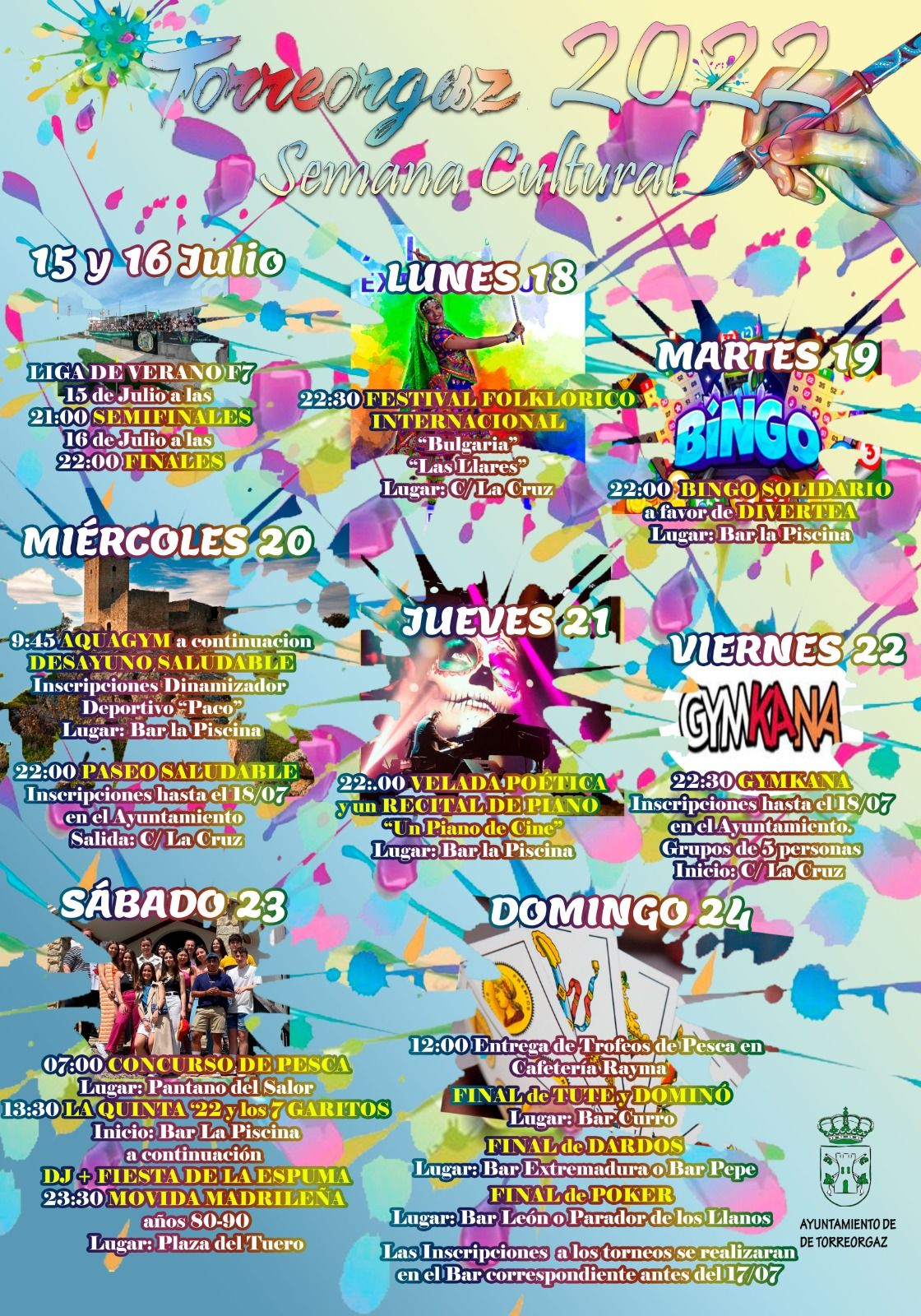 Cartel de la Semana Cultural de 2022 en Torreorgaz.